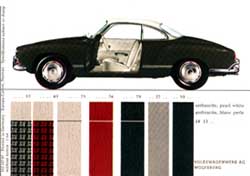 karmann ghia sales literature