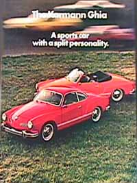 karmann ghia sales literature